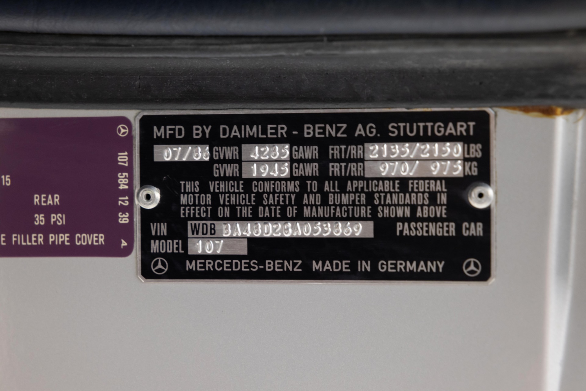 1986 Mercedes-Benz 560 - Photo 91